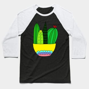 Cute Cactus Design #52: Cactus Succulent Arrangement Baseball T-Shirt